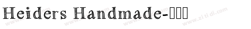 Heiders Handmade字体转换